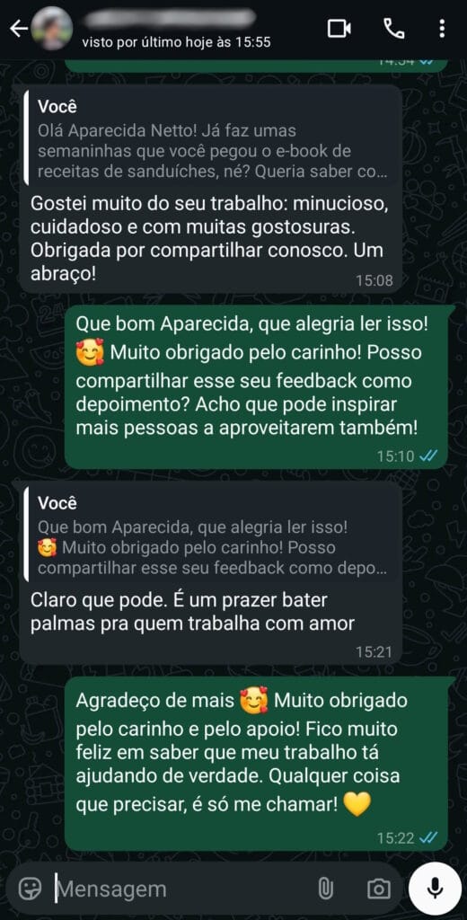 depoimento 2 whatsapp