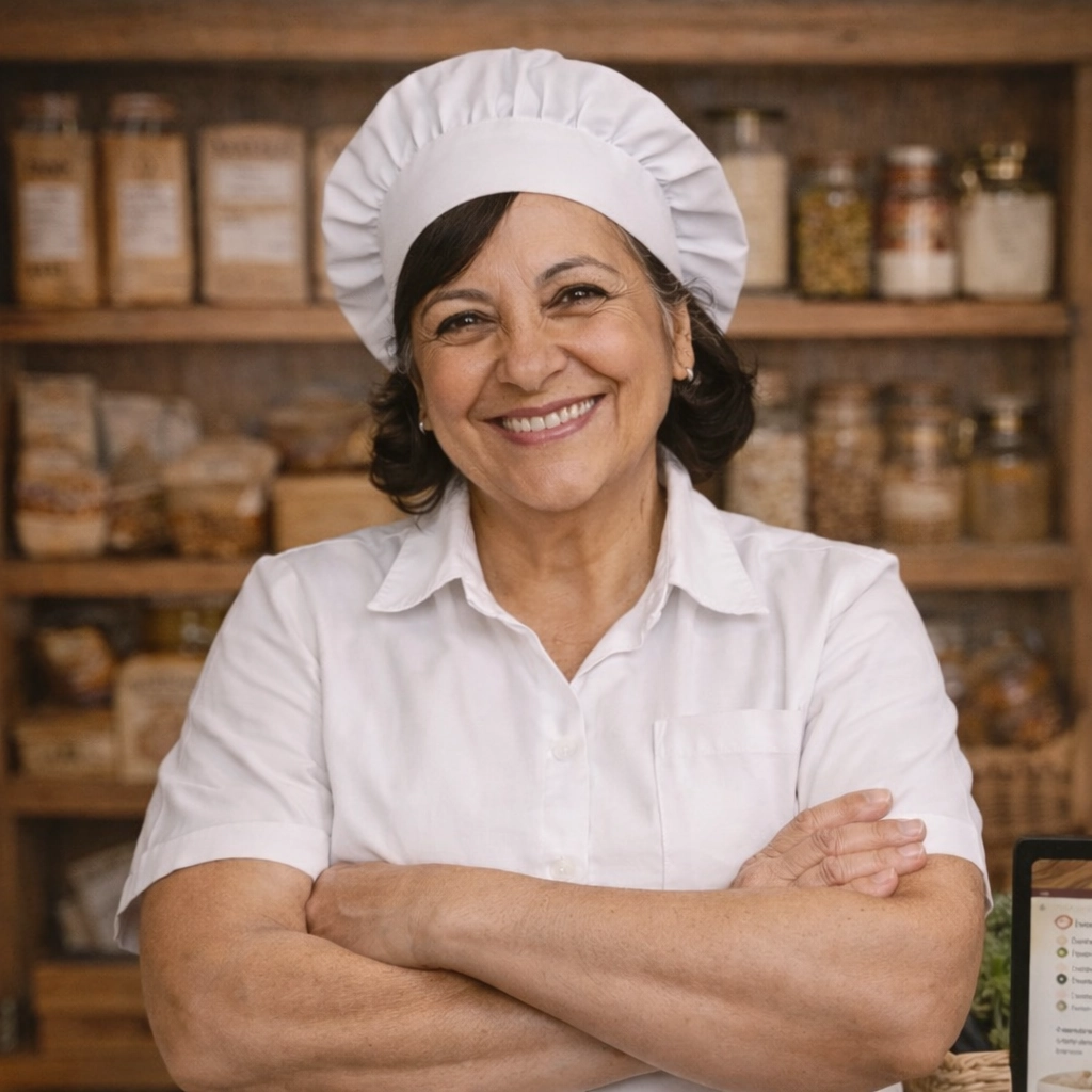 Pan artesanal saludable en mesa